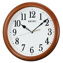 【送料無料】SEIKO CLOCK (セイコークロック) 掛け時計 アナログ 木枠 茶木地 KX620B　■送料無料※北海道・九州・沖縄・離島は別途送料（1080円〜2160円）木製　ダークウッド　シンプル　和室　洋室