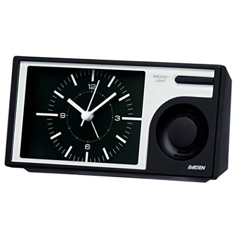 【送料無料】SEIKO CLOCK (セイコークロック) 目覚まし時計 アナログ 大音量 PYXIS (ピクシス) RAIDEN (ライデン) 黒 NR443K　■送料無料※北海道・九州・沖縄・離島は別途送料（1080円〜2160円）