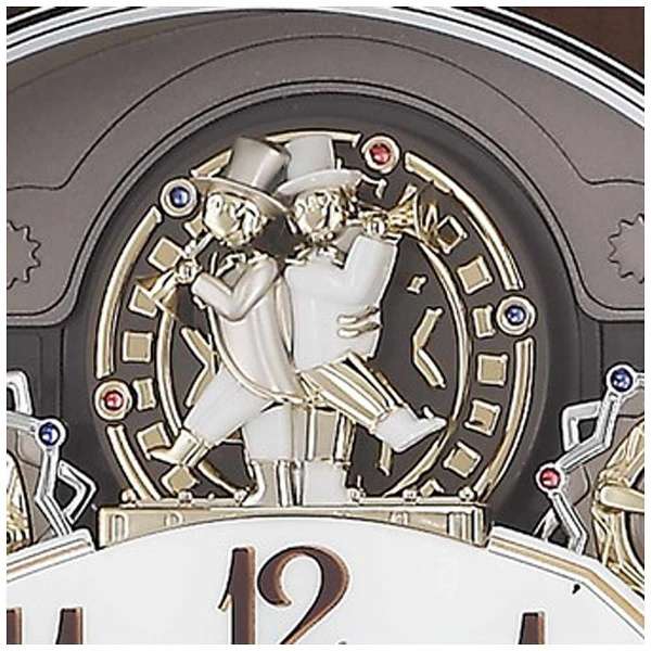 【送料無料】SEIKO CLOCK (セイコークロック) 掛け時計 電波 アナログ からくり 40曲メロディ 回転飾り 薄金色パール RE578B ※北海道・九州・沖縄・離島は別途送料(1080円〜2160円)人気 ゴージャス 豪華 ゴールド 記念品 法人 オフィス 取引先 お祝い 開業祝い [3]