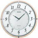 【送料無料】SEIKO CLOCK (セイコークロック) 掛け時計 SOLAR+(ソーラープラス) 電波 アナログ 薄型 木枠 薄茶木地 SF501B ■送料無...