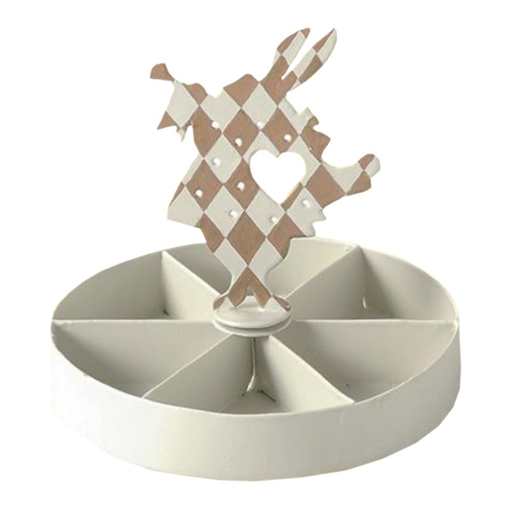 【送料無料】【アクセサリートレイ、リングトレイ、ピアストレイ、不思議の国のアリス、置時計】 SI-1672-160 ピアストレイ ラッパうさぎ★北海道・九州・沖...