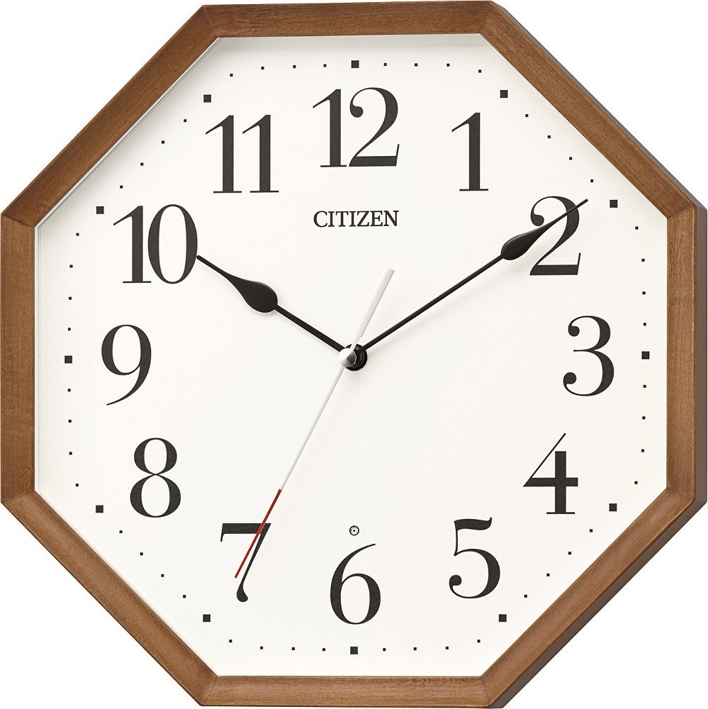 【送料無料】リズム時計工業 置き時計・掛け時計 茶色