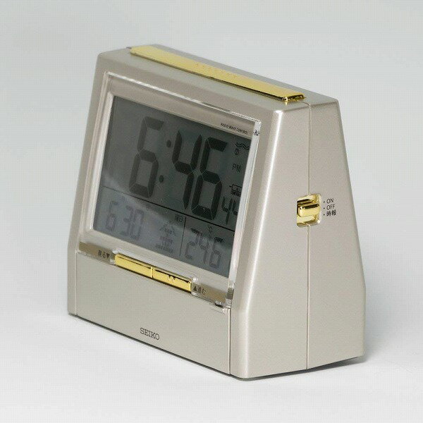 【送料無料】【SEIKO/セイコー】 電波目覚まし時計 TALK LINER DA206G《電波時計・置時計・めざまし時計》※北海道・九州・沖縄・離島は別途送料(2200円)ホテル仕様 携帯 DA206W 小型 卓上 デザイン ホワイト 知育 学習 タイヤ バック トラベル 温泉 プラン 人気 [3]