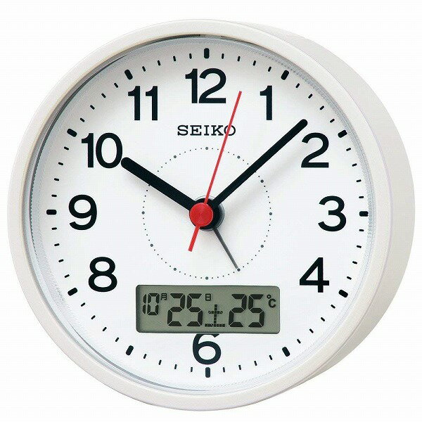 【送料無料】SEIKO CLOCK (セイコークロック) 置き時計 白パール塗装 KR333W　■送料無料※北海道・九州・沖縄・離島は別途送料（1080円〜2160円）新入園 記念品 サプライズ 景品 退職祝い 引き出物 結婚記念日 インテリア ブラック フライデー