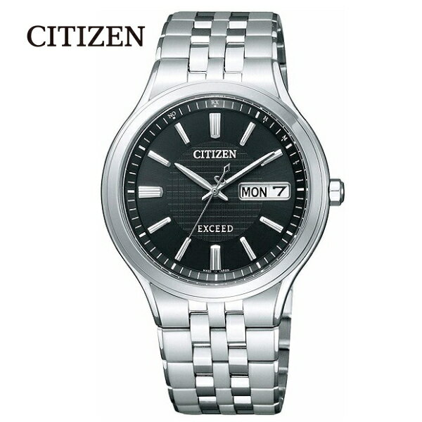 楽天リライアブル　RELIABLE【送料無料】[シチズン]CITIZEN 腕時計 EXCEED エクシード Eco-Drive エコ・ドライブ 電波時計 デイ&デイト AT6000-52E メンズ■送料無料※北海道・九州・沖縄・離島は別途送料（1080円〜2160円）ギフト 出産内祝い 卒園祝 名入れ　贈り物 新築祝い 還暦