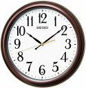 【送料無料】SEIKO CLOCK (セイコークロック) 掛け時計 電波 アナログ 茶 メタリック KX234B SEIKO ■送料無料※北海道・九州・沖縄・離島は別途送料(1080円~2160円)シンプル kx234w 和室 洋室 ブラウン 綺麗 新品 最安値 木目 リビング 長持ち 充電 スマホ