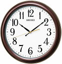 【送料無料】SEIKO CLOCK (セイコークロック) 掛け時計 電波 アナログ 茶 メタリック KX234B SEIKO ■送料無料※北海道 九州 沖縄 離島は別途送料（1080円〜2160円）シンプル kx234w 和室 洋室 ブラウン 綺麗 新品 最安値 木目 リビング 長持ち 充電 スマホ