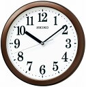 【送料無料】SEIKO CLOCK (セイコークロック) 掛け時計 茶メタリック 直径28.0x4.6cm 電波 アナログ コンパクトサイズ KX256B ■送...