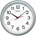 【送料無料】SEIKO CLOCK (セイコークロック) 掛け時計 銀色メタリック 直径30.7×4.7cm 電波 アナログ KX250S ※北海道・九州・沖縄・離島は別途送料(1080円~2160円)人気 シンプル 可愛い 綺麗 シルバー 映画 デザイナーズ 記念品 お祝い 洋室 キャンプ 保証