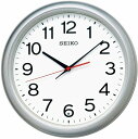 【送料無料】SEIKO CLOCK (セイコークロック) 掛け時計 銀色メタリック 直径30.7×4.7cm 電波 アナログ KX250S ※北海道・九州・沖縄・離島は別途送料（1080円〜2160円）人気　シンプル　可愛い　綺麗　シルバー　映画　デザイナーズ　記念品　お祝い　洋室 キャンプ 保証