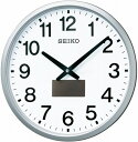 【送料無料】SEIKO CLOCK (セイコークロック) 掛け時計 ハイブリッドソーラー 電波 アナログ 銀色 メタリック SF242S ※北海道 九州 沖縄 離島は別途送料（1080円〜2160円）人気 見やすい 法人割引 オフィス 書斎 正確 メンテナンスフリー 洋室 リビング 室温