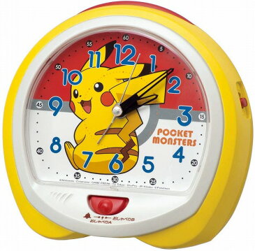 【送料無料】SEIKO CLOCK (セイコークロック) 置き時計 黄 本体サイズ:13.0×14.0×9.6cm ポケットモンスター ピカチュウ アナログ 切替式 CQ421Y ■送料無料※北海道・九州・沖縄・離島は別途送料(1080円〜2160円)cq423y