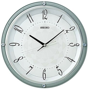 【送料無料】SEIKO CLOCK (セイコークロック) 掛け時計 電波 アナログ スワロフスキークリスタル スタンダード 薄青 KX257L ※北海道・九州・沖縄・離島は別途送料（1080円〜2160円）ブルー　KX257P　綺麗　おしゃれ　人気　最安値　法人割　デザイナーズ　ホテル家具　即納