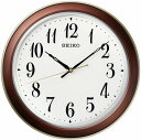 【送料無料】SEIKO CLOCK (セイコークロック) 電波 掛時計 茶メタリック 直径335x48mm KX261B ■送料無料※北海道・九州・沖縄・離島は別途送料(1080円~2160円)ブラウン 和室 洋室 茶室 リビング 特価 正規品 法人割引 待合室 病院 見守り 敬老 祝い 人気