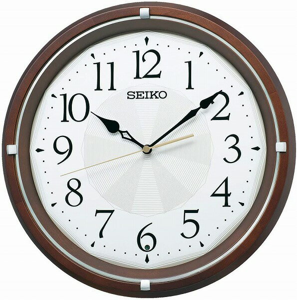 【送料無料】SEIKO CLOCK セイコークロック 電波 掛時計 濃茶木地 直径325 49mm KX265B 送料無料 北海道・九州・沖縄・離島は別途送料 1080円〜2160円 人気 デザイン ニトリ ダークブラウン 見…