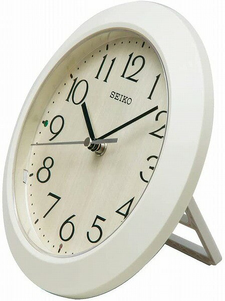 【送料無料】SEIKO CLOCK (セイコークロック) 掛け時計 アイボリー 本体サイズ:直径20.3×4.4cm 電波 アナログ 掛置兼用 KX245A ■送料無料※北海道・九州・沖縄・離島は別途送料(1080円〜2160円)シンプル 可愛い デザイン KX245B ホワイト 白 小ぶり 小さい トイレ [2]