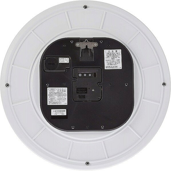 【送料無料】SEIKO CLOCK (セイコークロック) 掛け時計 白パール 光沢 直径35.1×3.0cm KX504W ■送料無料※北海道・九州・沖縄・離島は別途送料(1080円〜2160円)KX504P ホテル家具 おしゃれ インテリア 模様替え 子供部屋 入学祝い かわいい 可愛い [2]
