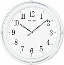 【送料無料】SEIKO CLOCK (セイコークロック) 掛け時計 電波 アナログ 白 パール KX231W ※北海道 九州 沖縄 離島は別途送料（1080円〜2160円）ホワイト 可愛い シンプル デザイン 綺麗 オフィス リビング リフォーム 模様替え インテリア ブラック フライデー