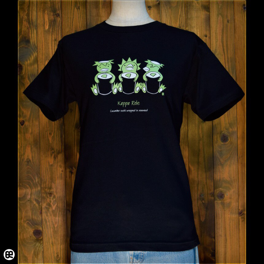 Rakuten - かっぱ：ブラック：Tシャツ