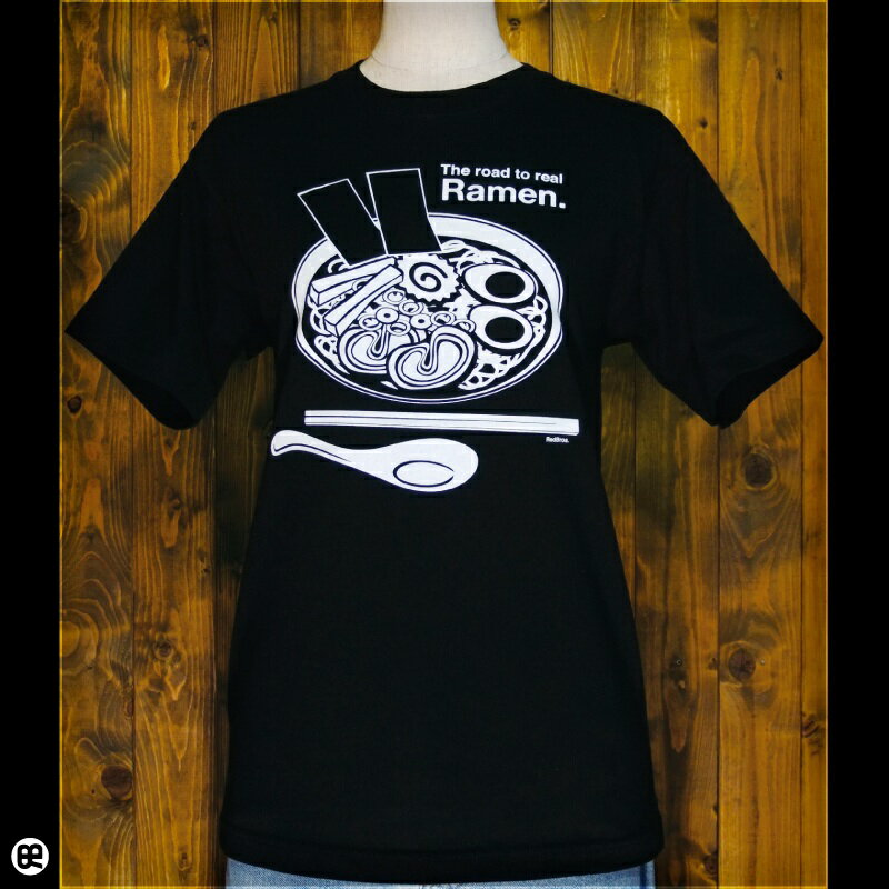 6.2oz半袖Tシャツ : Ramen : ディープブラック