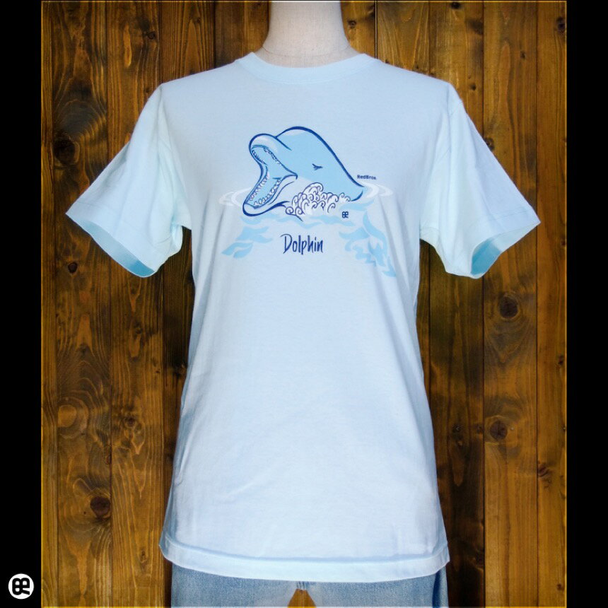 乐天商城 - ドルフィン：アクアブルー：Tシャツ