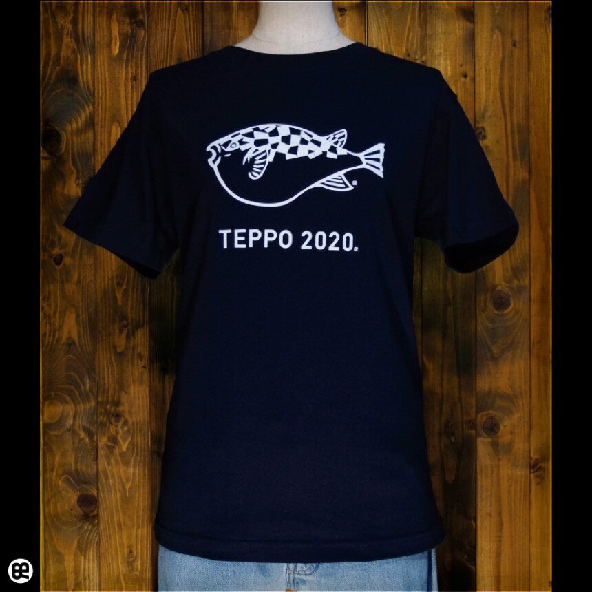 Rakuten - 鉄砲：ネイビー：Tシャツ