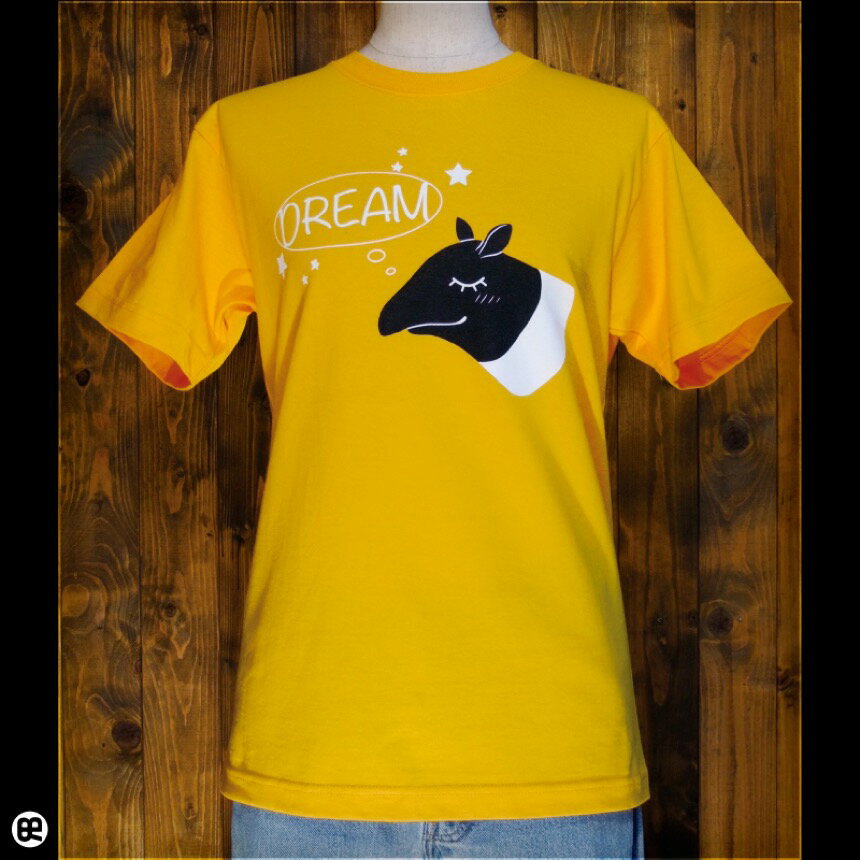 乐天商城 - モノクロドリーマー：ゴールドイエロー：Tシャツ