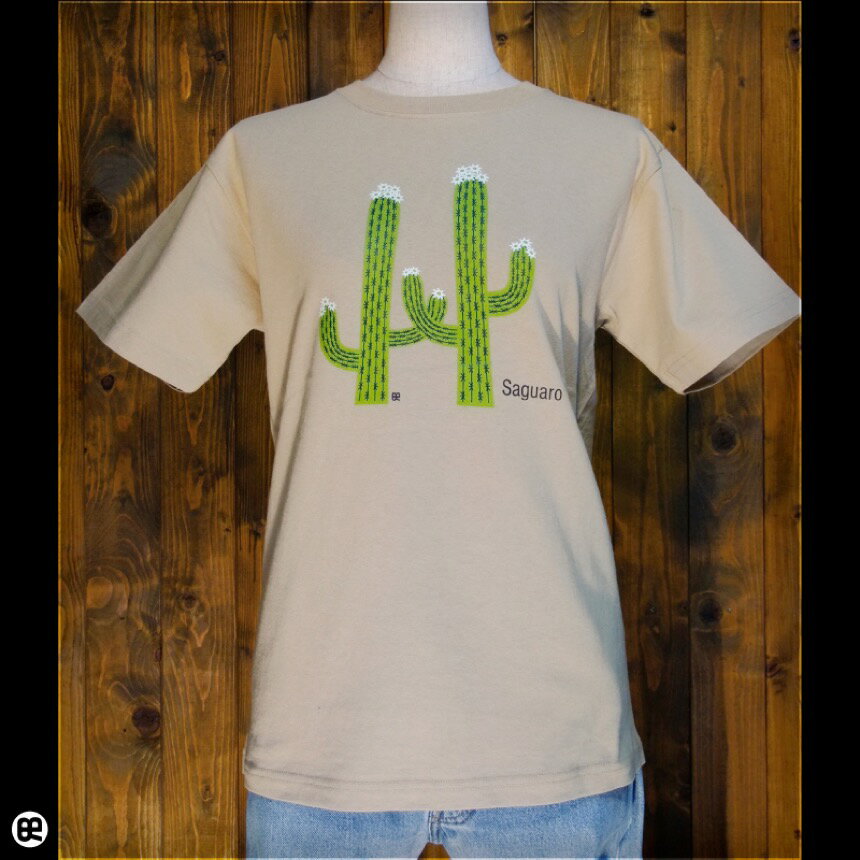 Rakuten - サワロサボテン：サンド：Tシャツ