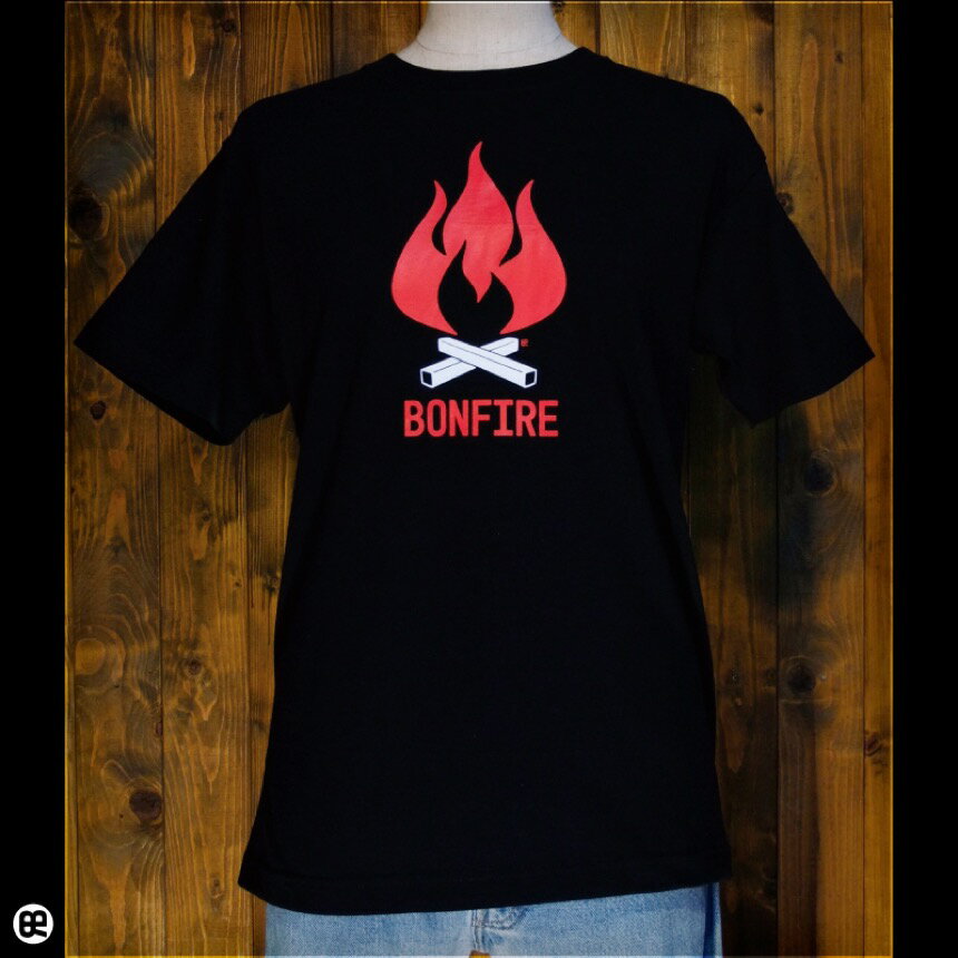 Rakuten - Bonfire：ディープブラック：Tシャツ