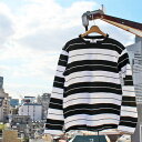 BARBARIAN "NEW JAPAN SIZE SPEC"　UFE-09 12oz CREW LONG SLEEVE RUGBY JERSEY クルーネック ラガーシャツ メンズ 長袖 ヘビーウエイト カナダ製 BLACK/WHITE S-XL　正規代理店商品 送料無料！