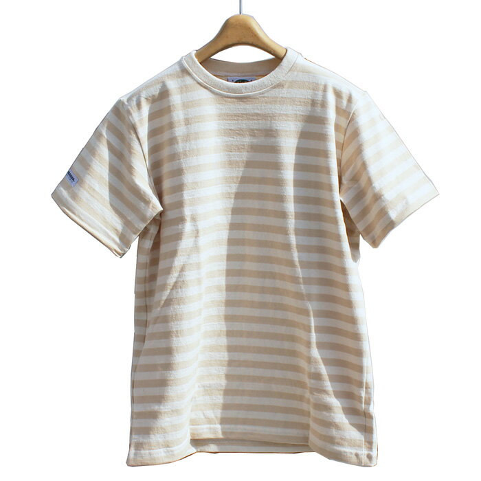 【送料無料】 BARBARIAN USE-13 8oz CREW SHORT SLEEVE RUGBY JERSEY クルーネック ラガーシャツ メンズ 半袖 ライトウエイト カナダ製 IVORY/VEGAS GOLD S-XL