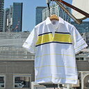 BARBARIAN "NEW JAPAN SIZE SPEC"　VSE-12 8oz REGULER SHORT SLEEVE RUGBY JERSEY ラガーシャツ 襟付き メンズ 半袖 ライトウエイト カナダ製 WHITE/NAVY/LEMON S-XL　正規代理店商品 送料無料！