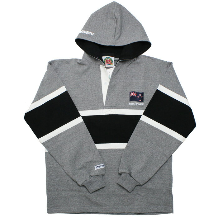 【送料無料】 BARBARIAN WOR-031 12oz HOODIE LONG SLEEVE JERSEY "WORLD RUGBY" "CANADA SPEC" ラガーシャツ フ—ディー パーカー メン..