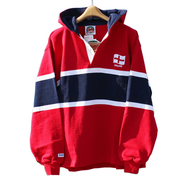 【送料無料】 BARBARIAN WOR-035 12oz HOODIE LONG SLEEVE JERSEY "WORLD RUGBY" "CANADA SPEC" ラガーシャツ フ—ディー パーカー メン..