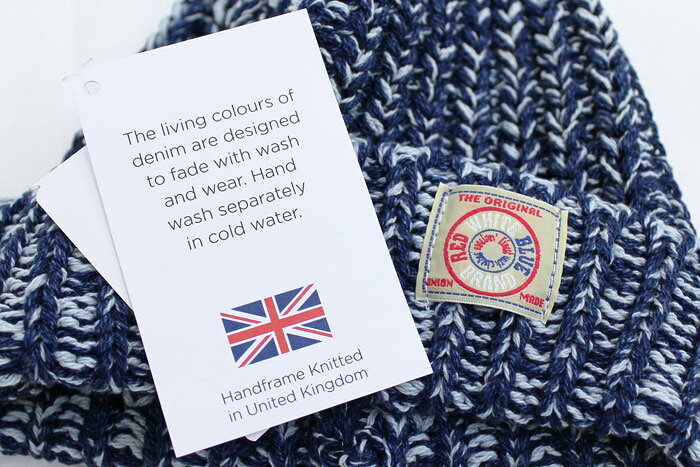 RED WHITE BLUE BRAND ヘビー ウェイト コットン ニットキャップ HEAVY WEIGHT COTTON INDIGO BOB CAP ハンドニット インディゴ ボブ キャップ MENS メンズ LADIES レディース オールシーズン対応 ECRU MIX エクルー ミックス auc-redwood-10004805 REDWOOD サンプル画像3