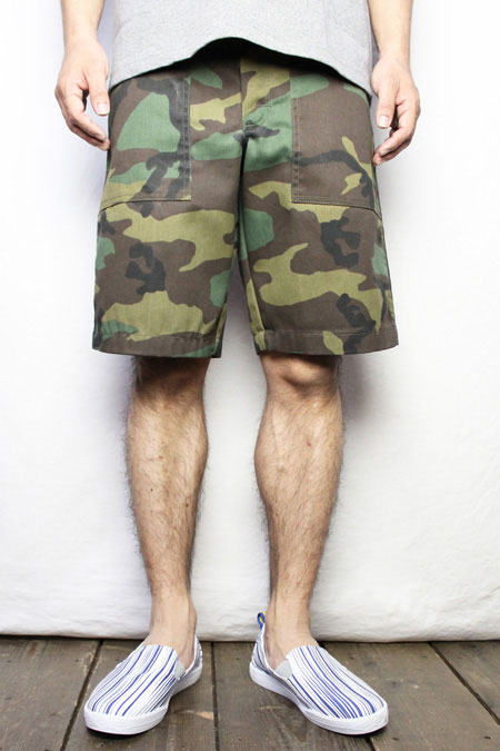 ガンホーGUNG HO#1050P WOODLAND 4POCKET FATIGUE SHORTS(COLOR : W.CAMO No1)【05P06Aug16】