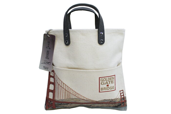 tote+able UTILITY CANVAS BAG [eBeB[ LoX g[g obO X[TCY `obO fB[X Y tote and able GOLDEN GATE c~27cm ~27cm MADE IN U.S.A.