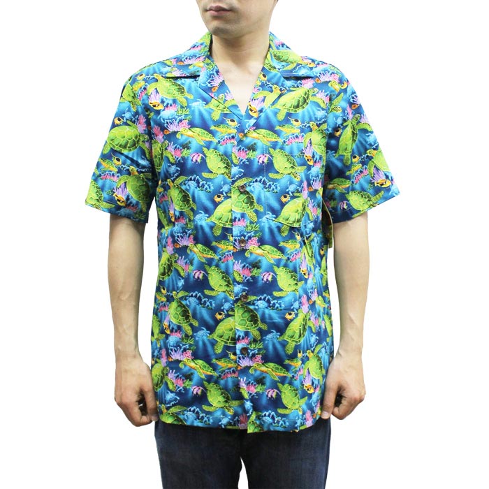 【送料無料】Robert J. Clancey 102C.076 Broadcloth Traditional Aloha Shirt ブロードクロス トラディショナル アロハ シャツ 半袖 M..