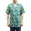 ̵֡Robert J. Clancey 102C.076 Broadcloth Traditional Aloha Shirt ֥ɥ ȥǥʥ   Ⱦµ MENS  ϥ磻 Blue ֥롼 S-Lפ򸫤