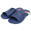 OKABASHI O-50002 Torino gm SLIDE SANDAL NVbN XChT_ V[T_ AJ MENS Y 410 NAVY lCr[ ML-XL