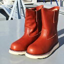 REDWOODで買える「Schott ショット S24100 WELLINGTON BOOTS ウェリントン ブーツ WESTERN PECOS BOOTS ウェスタン ペコス ブーツ LEATHER BOOTS レザーブーツ 靴 牛革 MENS メンズ LADIES レディース BLICK RED 25.5cm-27cm 送料無料!」の画像です。価格は29,700円になります。