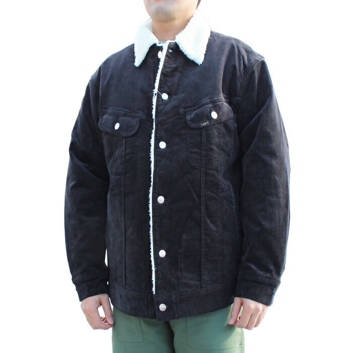 【送料無料】 Lee LM0732 CORDUROY BOA JACKET コーデュロイ ボア ジャケット STORM RIDER ストームライダー 防寒 冬物 MENS メンズ LADIES レディース 375 BLACK ブラック M-L