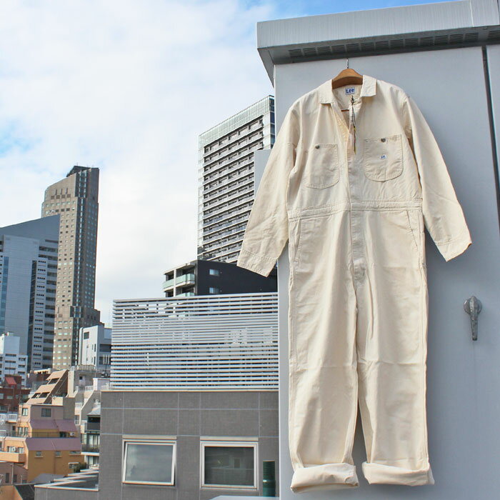 Lee "DUNGAREES UNION-ALLS" LM7213 WORK WEAR JUMPSUIT ワークウェアー ジャンプスーツ ツナギ UNION-ALLS ユニオンオールズ COVERALLS カバーオール ALL-IN-ONE オールインワン MENS メンズ LADIES レディース ユニセックス 224 OFF WHITE Mサイズ 送料無料!