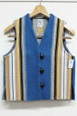 ORTEGA'S (オルテガ)CHIMAYO VEST LADIES STRIPED(SIZE : XS)(COLOR : BLUE)【05P03Sep16】