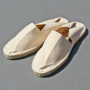 LA MAISON DE L'ESPADRILLE 400-7-5S ESPADRILLE PATIN SOLID エスパドリーユ ソリッド 大人カジュアル タウンユース リゾートサンダル 夏物 フランス製 MENS メンズ LADIES レディース ユニセックス ECRU 40(25cm)-44(28cm) 送料無料