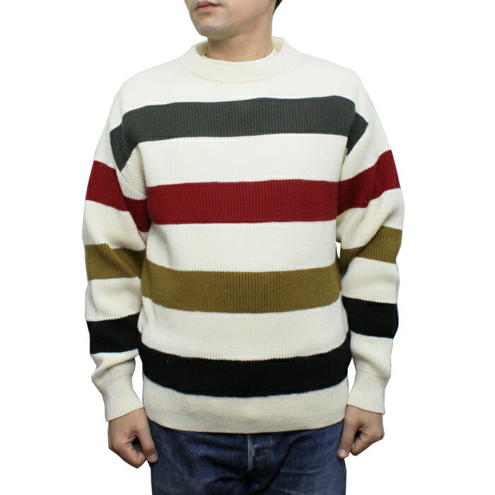 【送料無料】 Vincent et Mireille LOOSE FIT STRIPE SWEATER 8ゲージ 畦編み ルーズフィット ストライプセーター W...