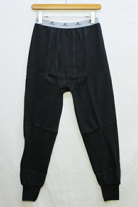 インデラ ミルズ INDERA MILLS / サーマルタイツ ロング #890Raschel knit9oz EXPEDITION WEIGHT THERMAL DRAWERS (COLOR : BLACK)　送料無料！