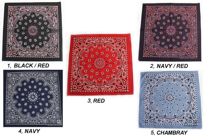 ハバハンク HAV A HANK / MADE IN U.S.A. ペイズリーバンダナ PAISLEY BANDANNA (54cm×54cm) Color No,1〜20 全28色 2