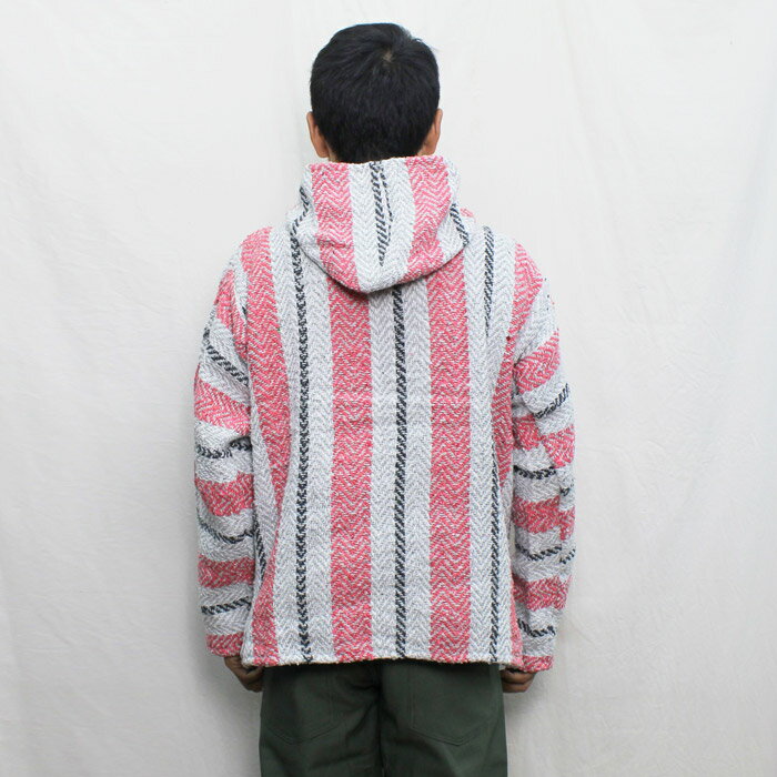 BAJA JOE by EARTH RAGZ Mexican Baja Hoodie バハシャツ フーディー メキシカンパーカー メンズ 長袖 Sherbert XS-L