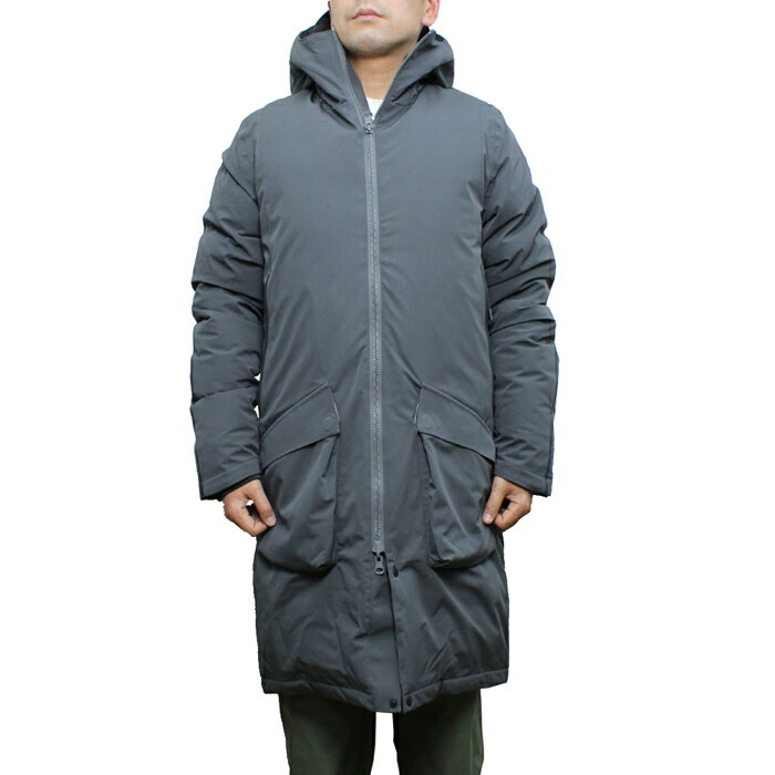 【送料無料】 SHU REVERSIBLE PARKA リバーシブルパーカー 中綿ジャケット 防水 防風 Sorona Dupont fiber ハイスペック LONG COAT ロングコート WINTER COAT ウィンターコート アウター WINTER 冬物 防寒 MENS 男性用 STEEL BLACK S-M